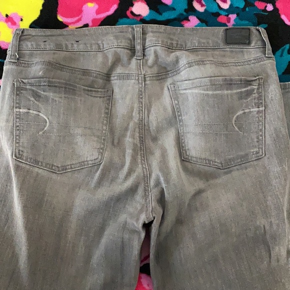 AEO gray size 14 regular super stretch jegging - Picture 5 of 6